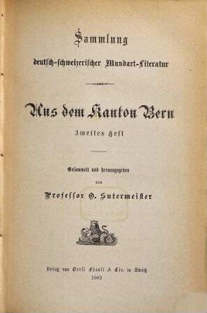 Schwizer-Dütsch : Sammlung deutsch-schweizerischer Mundart-Literatur, 12