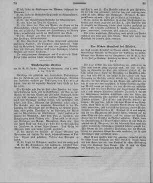 Physiologische Studien / von Dr. G[ustav] W[oldemar] Focke. - Bremen : Schünemann. - Heft I, 1847