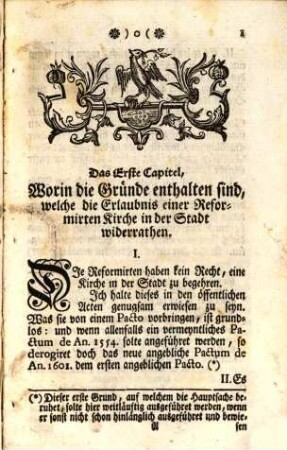 Abwiegung Der Gründe, Welche theils widerrathen, theils anrathen, Daß man den Reformirten Eine Kirche in der Stadt Franckfurt erlauben solle : Worin die Widerrathungs-Gründe das Uebergewicht behalten ; Zu seiner eigenen Befestigung aufgesetzt, Und nunmehro ...