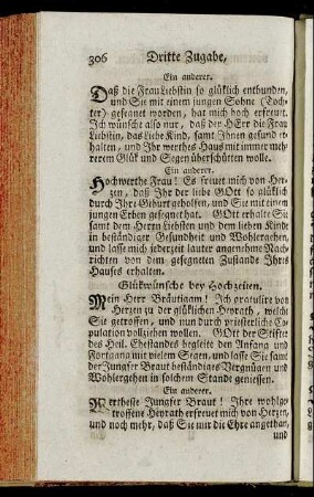 Dritte Zugabe, von einigen mündlichen Reden.