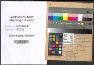 Entnazifizierung Wilhelm Schmittgen , geb. 29.05.1898 (Buchhalter)