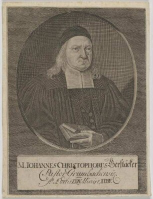 Bildnis des Iohannes Christophorus Gerstäcker