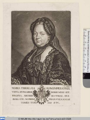 Maria Theresia, Königin von Ungarn und Böhmen
