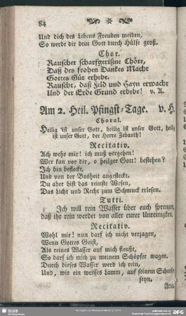 Am 2. Heil. Pfingst-Tage