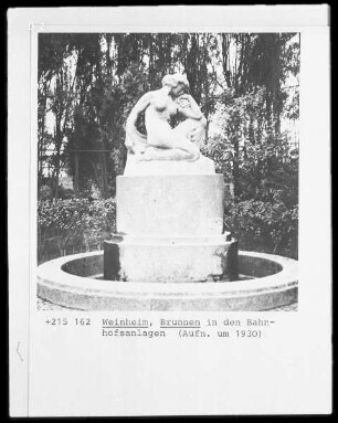Weinheim Rhein-Neckar-Kreis, Brunnen in den Bahnhofsanlagen