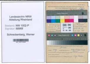 Entnazifizierung Werner Schneckenberg , geb. 04.12.1912 (Polizist)