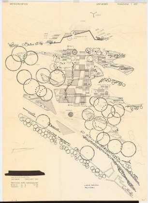 Bundesgartenschau 1971, Köln: Wassergarten Lageplan 1:200