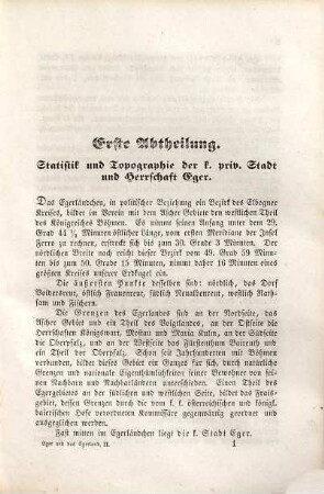 Eger und das Egerland : historisch, statistisch und topographisch dargestellt, 2