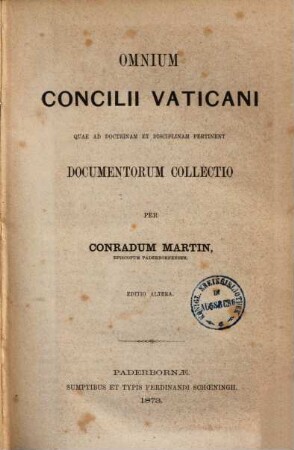 Omnium Concilii Vaticani quae ad doctrinam et disciplinam pertinent documentorum collectio