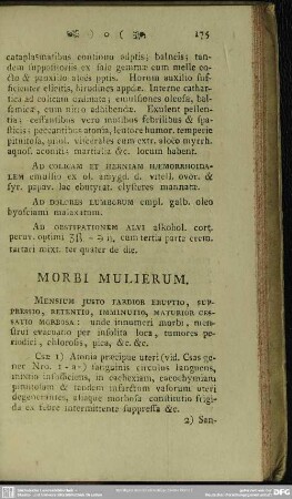 Morbi Mulierum