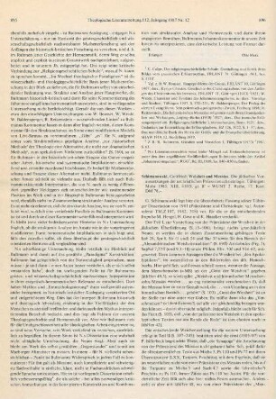 896-898 [Rezension] Schimanowski, Gottfried, Weisheit und Messias