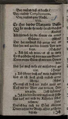 VIII. Er tut bey der Margaris Busse