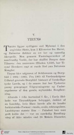 V. Tiryns