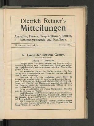 Heft 1., Februar 1913