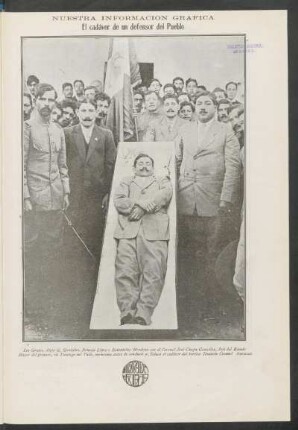 El cadáver de un defensor del Pueblo - [Fotografía]