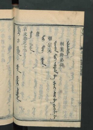 juwan uyuci debtelin = 卷之十二, Tang gurun = 唐, Lio Zung Yuwan = 柳宗元