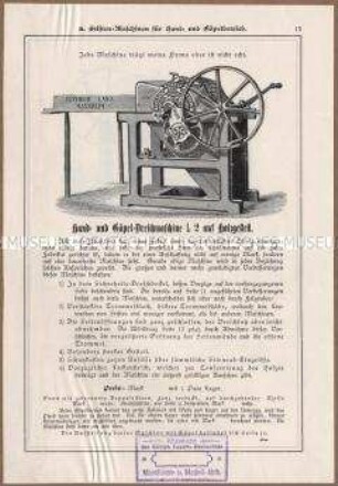 Hand- und Göpel-Dreschmaschine