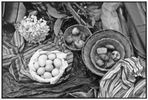Chichicastenagno. Verkauf von Waren auf dem Markt