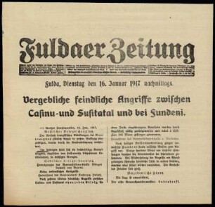 Ausgabe vom Dienstag, den 16. Januar 1917.