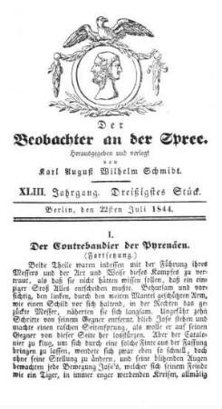 30. Stueck, 22. Juli 1844