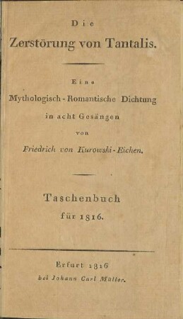 Die Zerstörung von Tantalis
