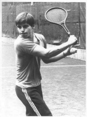Münster. Sportpark. Tennisspielen
