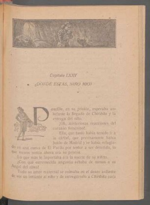 Capítulo LXXV - ¿Donde estas, niño mio?