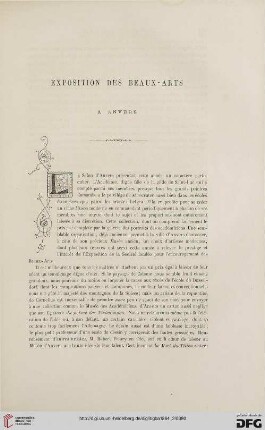 17: Exposition des Beaux-Arts à Anvers