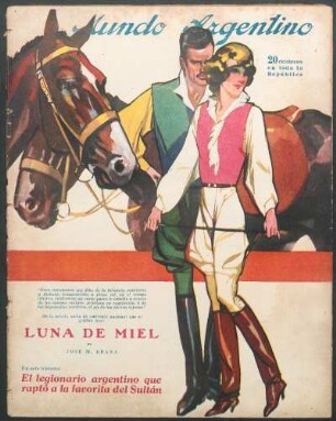 [Pareja de enamorados y caballos] [Dibujo]