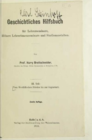 Teil 3: Vom Westfälischen Frieden bis zur Gegenwart