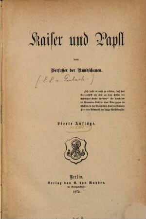 Kaiser und Papst