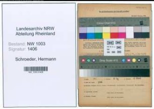 Entnazifizierung Hermann Schroeder , geb. 29.10.1909 (Verw.Angestellter)