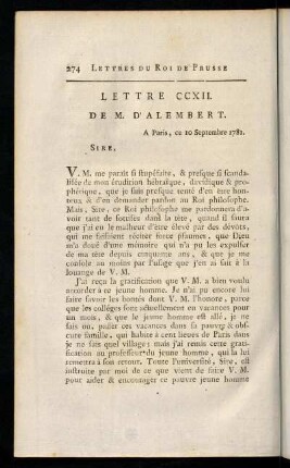 274-284, Lettre CCXII.-CCXV.