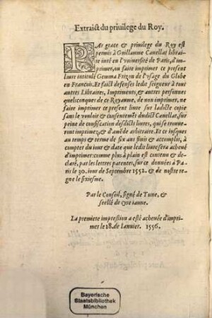 Les principes d'astronomie et cosmographie
