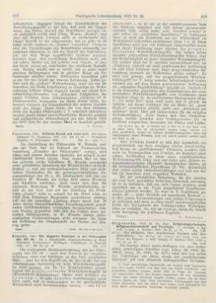 618-619 [Rezension] Girgensohn, Karl, Religionspsychologie, Religionswissenschaft und Theologie. 2., durchges. u. erg. Aufl