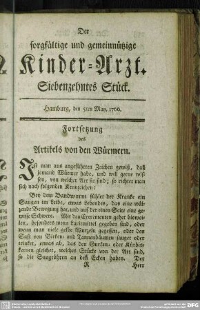 Siebenzehntes Stück