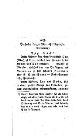 Versuche kurzer Wort-Erklärungen : (Fortsetzung) ; [108.]