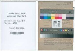 Entnazifizierung Christian Kuehn , geb. 25.08.1889 (Prokurist)