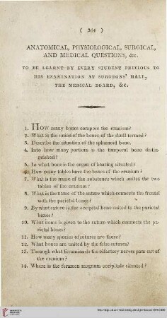 Anatomical, physiological, surgical, and meical questions, &cc.