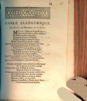 Fable Allegorique. Les Loups, Les Renards, Et Le Chien