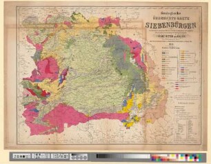 Geologische Übersichts-Karte von Siebenbürgen