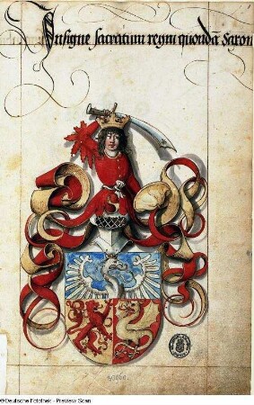 Insigne sacratum regni quondam saxoniae, Titelblatt 1r