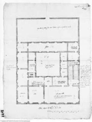 Rom, Palazzo Ginnasi, Grundriss des zweiten Obergeschosses