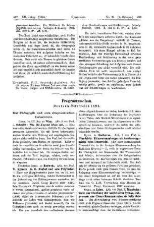 Programmschau : Deutsch-Österreich 1893