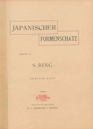 1,7/12=Bd. 2.1888: Japanischer Formenschatz