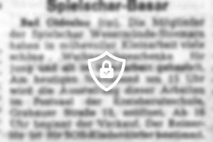 Spielschar-Basar