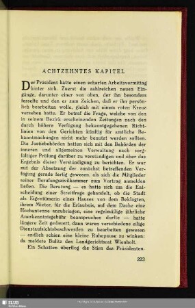 Achtzehntes Kapitel