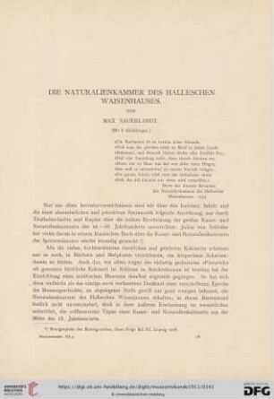 7: Die Naturalienkammer des halleschen Waisenhauses