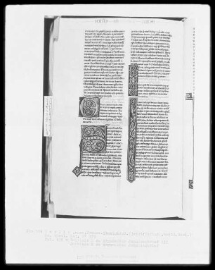 Heisterbacher Bibel — Initialen G und S und zwei Initialen I, Folio 498verso