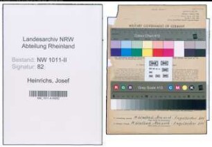 Entnazifizierung Josef Heinrichs , geb. 13.06.1901 (Arbeiter)